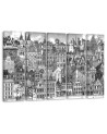 Children's wall picture 5 parts - Merry city | FEEBY
