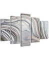Five-piece canvas print - Dance of greys | FEEBY