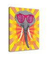 Canvas prints for a teen room - Elephant in glasses | FEEBY