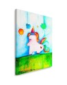 Decorative Wrapped Canvas painting for children's room - Unicorn | FEEBY