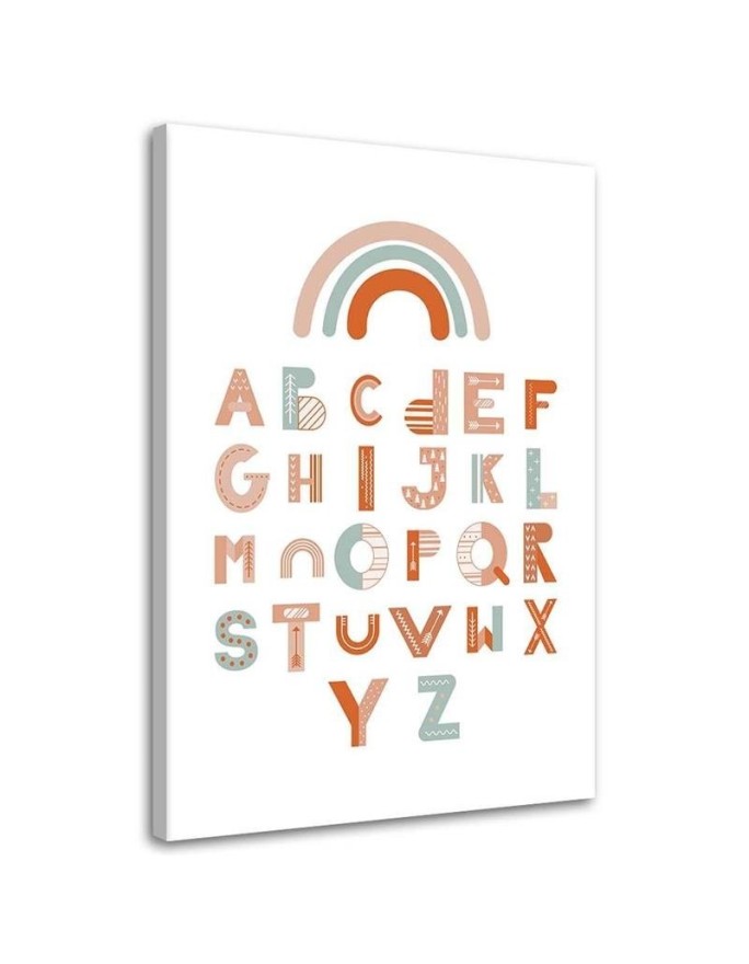 Nursery Art Prints Canvas painting - Alphabet | FEEBY