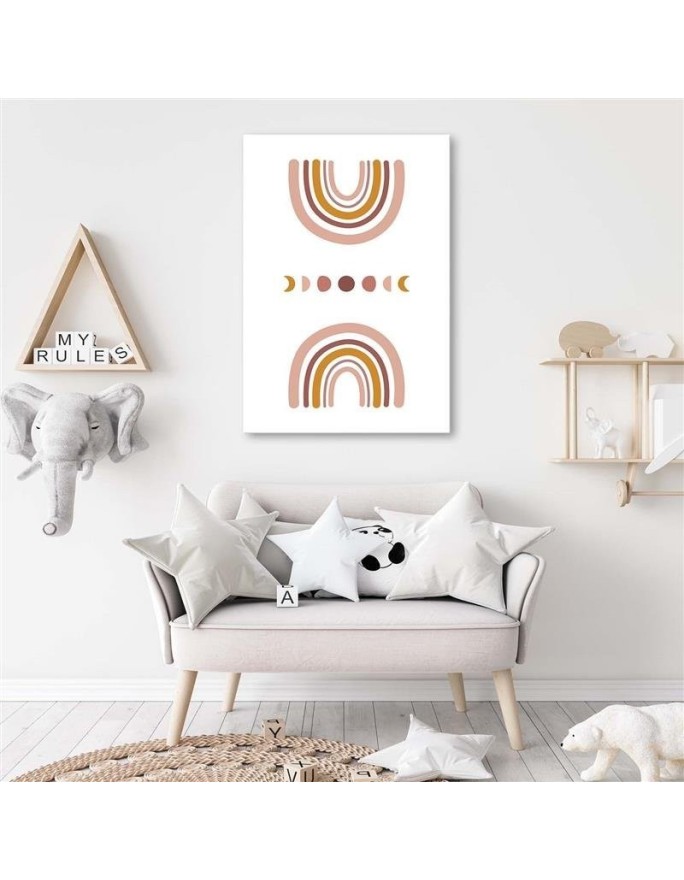 Modern Canvas painting for children's room - Rainbow | FEEBY