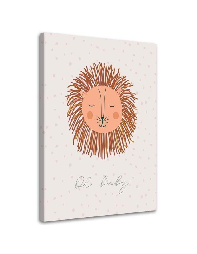Prints on Canvas for children's room - Enchanted lion | FEEBY