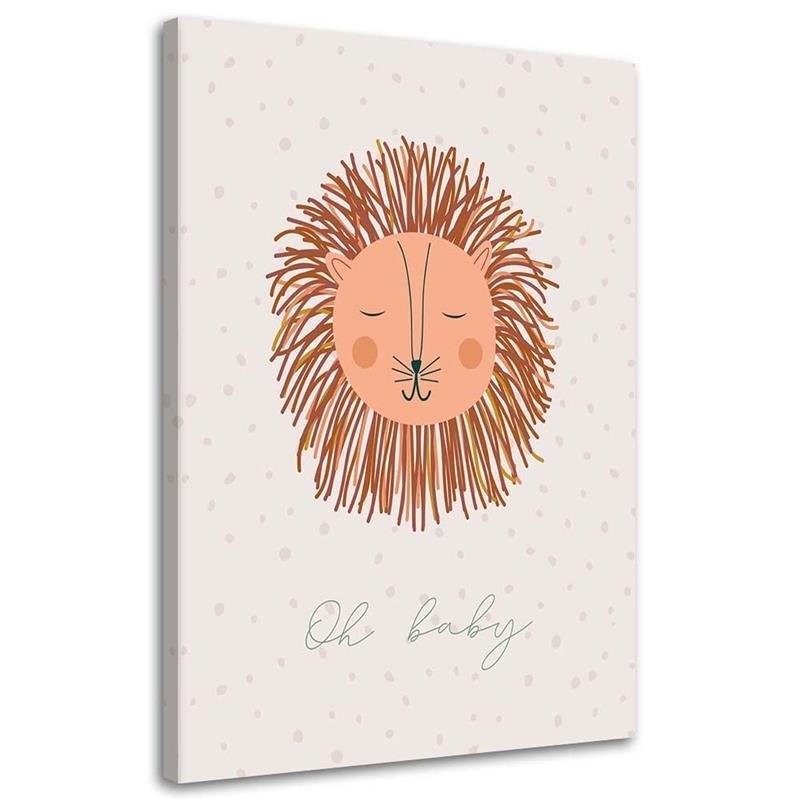 Prints on Canvas for children's room - Enchanted lion | FEEBY
