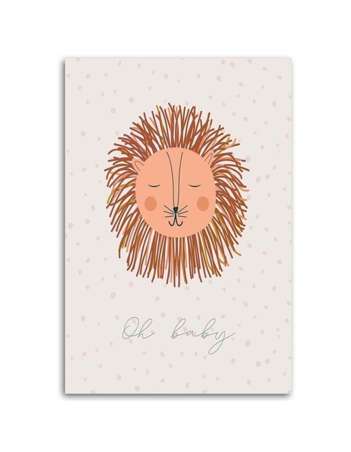 Prints on Canvas for children's room - Enchanted lion | FEEBY