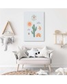 Children's Canvas painting for wall - Magical cactus | FEEBY