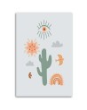 Children's Canvas painting for wall - Magical cactus | FEEBY