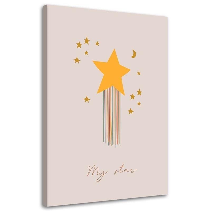 Child's room canvas print - Enchanted star | FEEBY