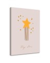 Child's room canvas print - Enchanted star | FEEBY