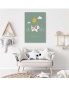 Modern Canvas paintings for children - Walking with a dog | FEEBY