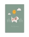 Modern Canvas paintings for children - Walking with a dog | FEEBY