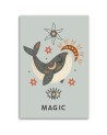 Canvas prints for children's room - Magic whale | FEEBY