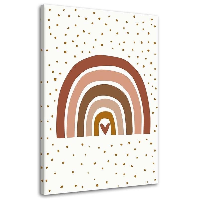 Decorative Canvas painting for Kids room - Pink rainbow | FEEBY