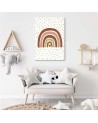 Decorative Canvas painting for Kids room - Pink rainbow | FEEBY