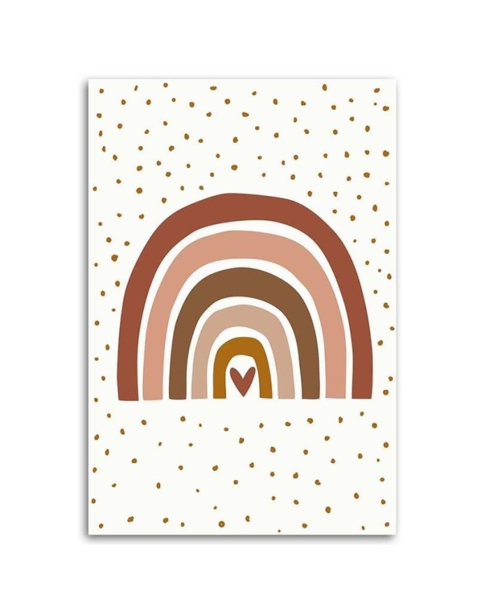 Decorative Canvas painting for Kids room - Pink rainbow | FEEBY