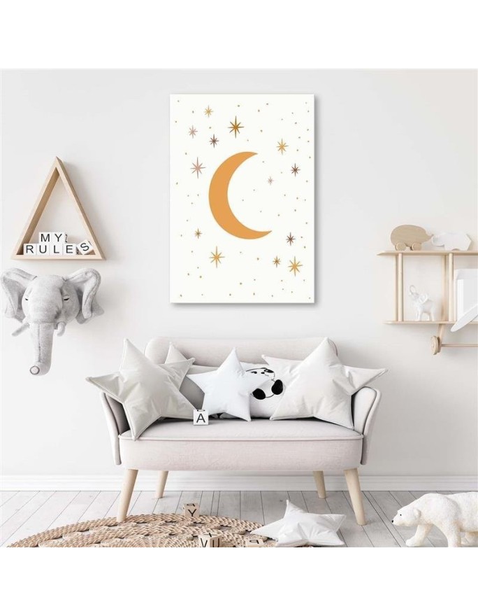 Modern painting for children's room - Starry night.| FEEBY