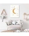 Modern painting for children's room - Starry night.| FEEBY