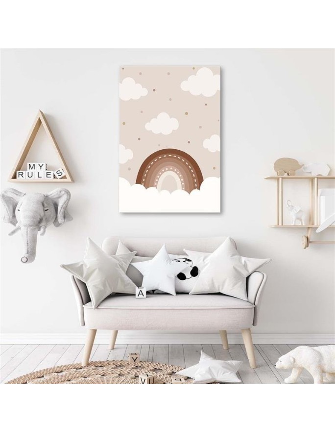 Canvas prints for children's room - Clouds over the rainbow | FEEBY
