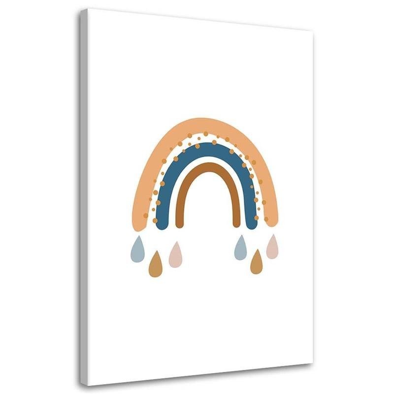 Printed modern pictures on Canvas for children's room - Rainbow weather | FEEBY