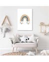 Printed modern pictures on Canvas for children's room - Rainbow weather | FEEBY