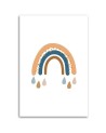 Printed modern pictures on Canvas for children's room - Rainbow weather | FEEBY