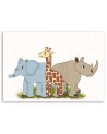 Wall art pictures for children's room - African friends | FEEBY