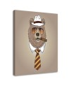 Pictures on Canvas for youth room - Bear with cigar | FEEBY