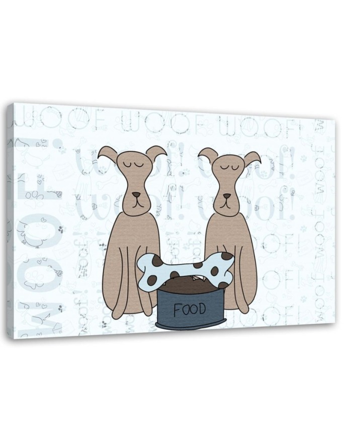 Canvas prints for children's room print on canvas - Dog bone | FEEBY