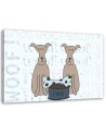 Canvas prints for children's room print on canvas - Dog bone | FEEBY