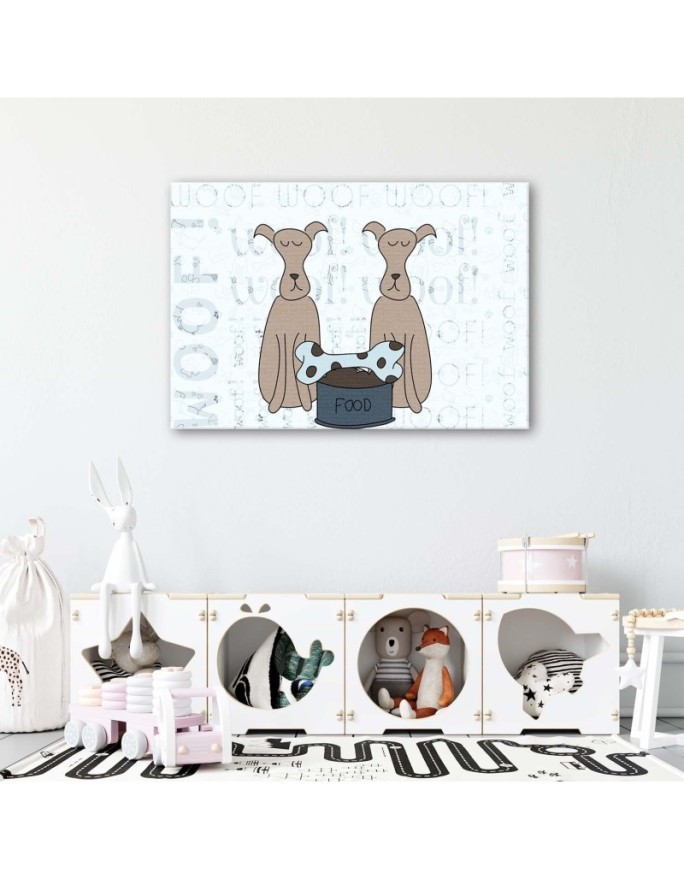 Canvas prints for children's room print on canvas - Dog bone | FEEBY