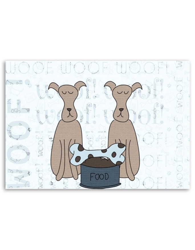 Canvas prints for children's room print on canvas - Dog bone | FEEBY