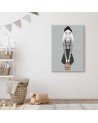 Canvas prints for a girl's room - Hare in a skirt | FEEBY