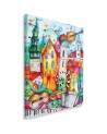 Canvas prints for children - Colourful musical town | FEEBY