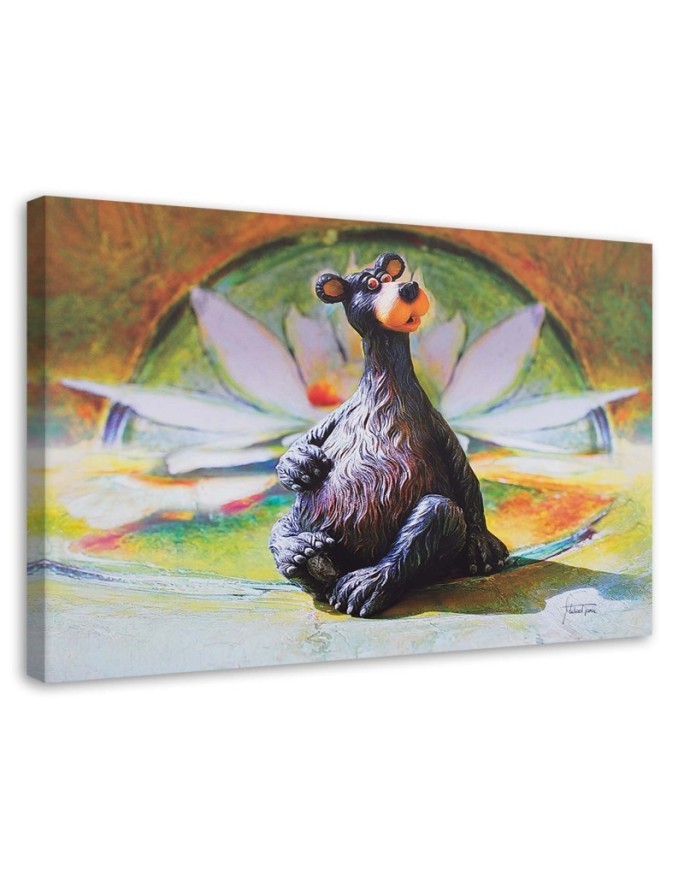 Canvas prints for Kids Room - Brown teddy bear figurine | FEEBY
