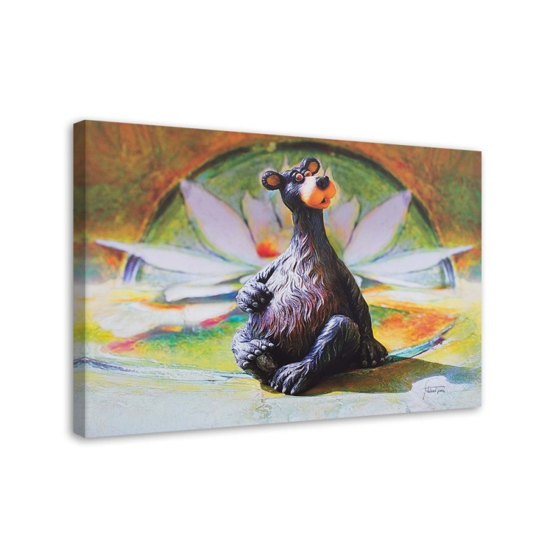 Canvas prints for Kids Room - Brown teddy bear figurine | FEEBY