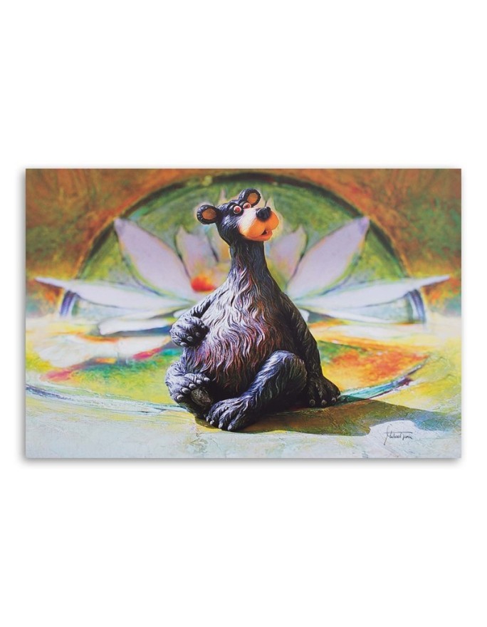 Canvas prints for Kids Room - Brown teddy bear figurine | FEEBY