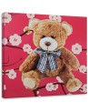 Canvas prints for children's room - Plushie on pink background | FEEBY