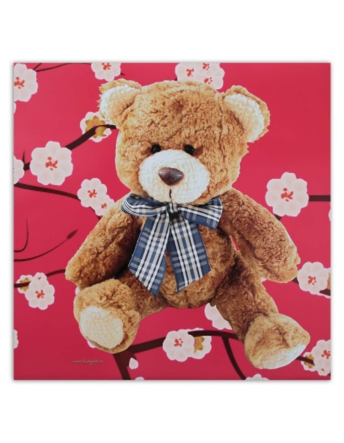 Canvas prints for children's room - Plushie on pink background | FEEBY