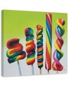 Canvas prints for children's wall - Colourful lollipops | FEEBY