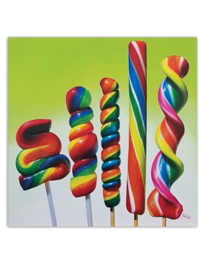 Canvas prints for children's wall - Colourful lollipops | FEEBY