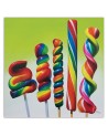 Canvas prints for children's wall - Colourful lollipops | FEEBY