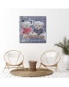 Canvas wrapped prints for children - Two white bears | FEEBY