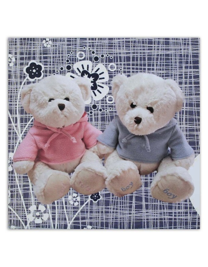Canvas wrapped prints for children - Two white bears | FEEBY