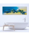 Canvas prints for boy and girl - Three blue frogs | FEEBY