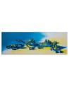 Canvas prints for boy and girl - Three blue frogs | FEEBY