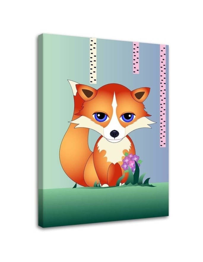 Printable pictures on Canvas for children - Fairy tale fox | FEEBY