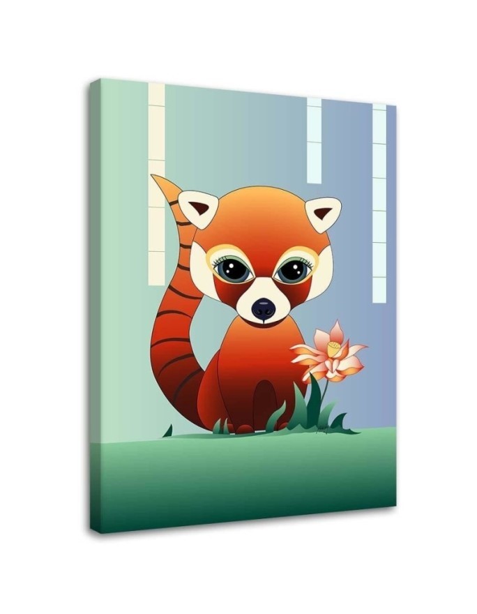 Decorative Canvas painting for children - Raccoon | FEEBY