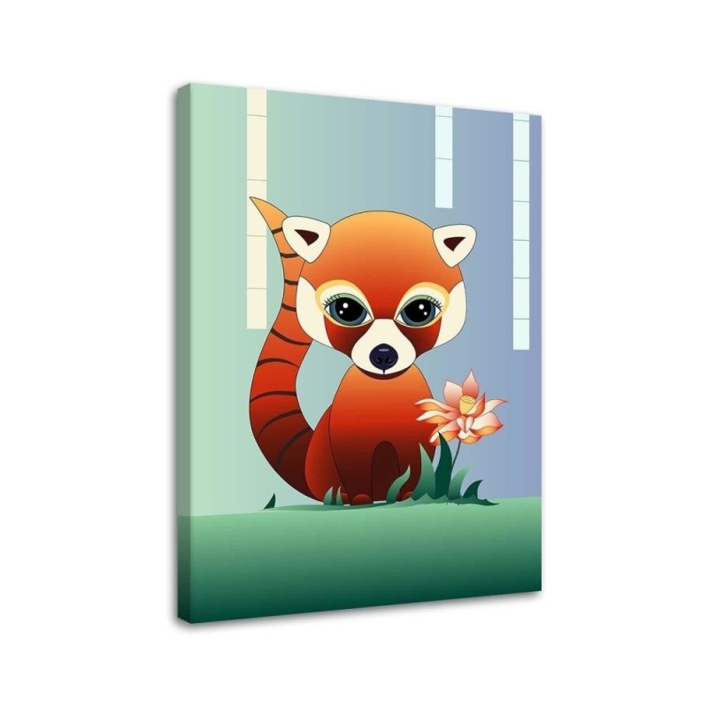 Decorative Canvas painting for children - Raccoon | FEEBY
