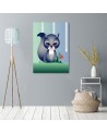 Children's Canvas art - Blue squirrel Marta Horodniczy | FEEBY