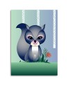 Children's Canvas art - Blue squirrel Marta Horodniczy | FEEBY